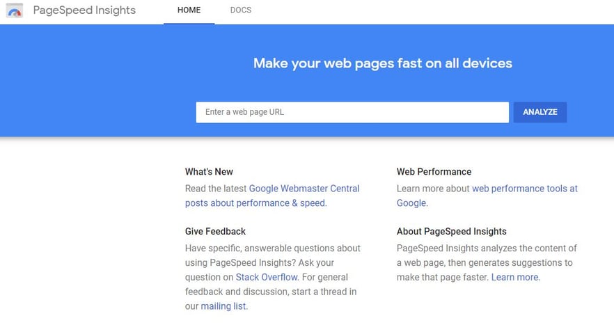 Google Page Speed Insights_Hubspot SEO Strategy