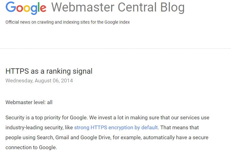 Google SSL Ranking_seo strategy