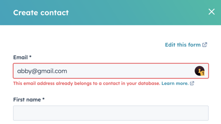 create a contact in HubSpot
