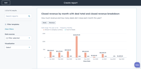 pre-made reports in hubspot